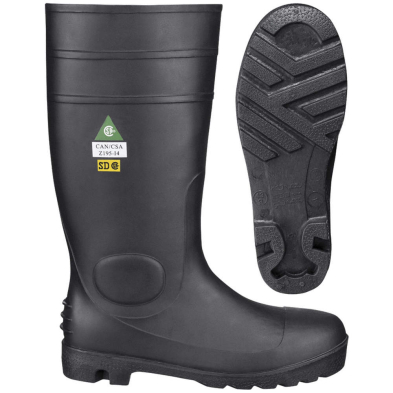 SAF-RB852V4710270/6 85V4710270 RUBBER BOOT, STEEL TOE, STEEL SHANK, SIZE 6
