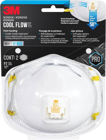 SAF-RESP8511 #8511 N95 WELDING RESPIRATOR W/VALVE (BOX/8)