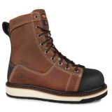 SAG-0S29057/BROWN/10 S29057 STC 8" BLACKSMITH FLAT BOTTOM WORK BOOT BROWN SIZE 10