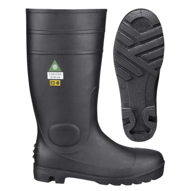 SAG-1022/7 1022 PIONEER STEEL TOE UNLINED BOOT BLACK SIZE 7