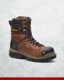 SAG-725891/BROWN/10.5 725891 CAT 8" HAULER BOOT LEATHER BROWN SIZE 10.5