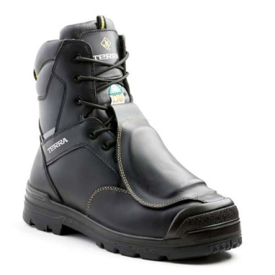 SAG-K305BK/BLACK/10 K305BK TERRA BARRICADE 8" WORK BOOT WITH MET GUARD SIZE 10