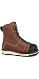 SAG-S29057/BROWN/9.5 S29057 STC 8" BLACKSMITH FLAT BOTTOM WORK BOOT BROWN 9.5