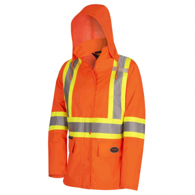  PIONEER WOMENS HI VIS RAIN JACKET