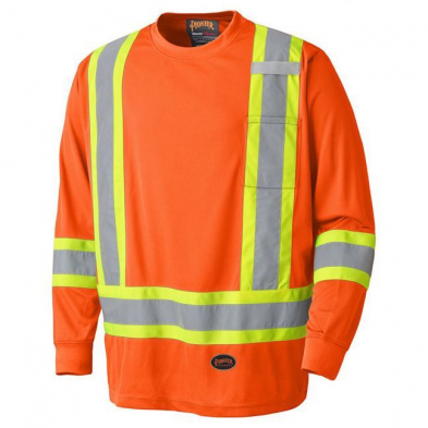  Pioneer 6995 Birdseye Long Sleeve Hi Vis Tee Shirt