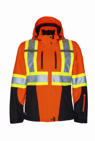  PROJOB P6424 WOMENS HI-VIS 3 LAYER INSULATED SOFTSHELL JACKET