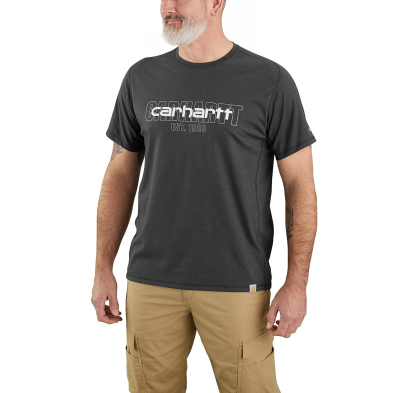 SAH-106653/CARBON/3X 106653 CARHARTT RELX FIT SS SHIRT CARBON 3X