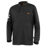 SAH-332/BLACK/2X 332 PIONEER 100% COTTON ARC/FR LONG SLEEVE SHIRT BLACK 2X