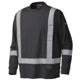 SAH-332/BLACK/XL 332 PIONEER FR/ARC COTTON SHIRT BLACK XL