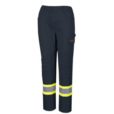 SAH-4463W/NAVY/XS 4463W PIONEER WOMENS SAFETY PANTS COTTON NAVY XS