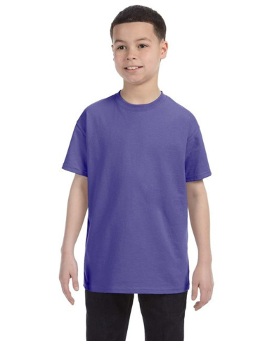 SAH-5000B/PURPLE/L 5000B GILDAN YOUTH COTTON TEE PURPLE LARGE
