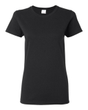 SAH-5000L/BLACK/M 5000L WOMENS GILDAN COTTON TEE BLACK MED