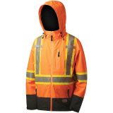 SAH-5220/OR/L 5220 HI-VIZ SHELL WATERPROOF JACKET ORANGE L