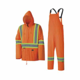 SAH-5598L 5598 LIGHTWEIGHT RAINSUIT, HI-VIZ ORANGE, L