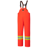 SAH-5893/OR/L 5893 FR WATERPROOF HI VIS SAFETY BIB ORANGE L