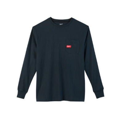 SAH-602BLXL MILWAUKEE 602 LONG SLEEVE POCKET SHIRT BLUE XLARGE