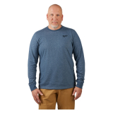 SAH-603BL/L 603BL MILWAUKEE WORK TEE BLUE LARGE
