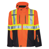 SAH-6419/OR/2X 6419 PROJOB HI VIS SOFTSHELL JACKET ORANGE 2X
