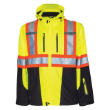 SAH-6419/YELLOW/L 6419 PROJOB HI VIS SOFTSHELL JACKET YELLOW LARGE