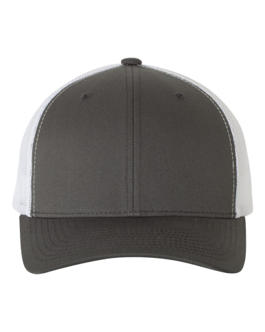 SAH-6606/CHR/KIT 6606, YP Classics - Flat Bill Trucker Cap, CHARCOAL