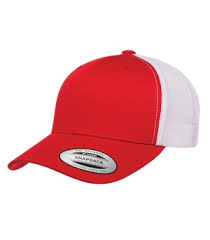 SAH-6606/RED 6606, Retro Trucker Cap, SnapBack, Red