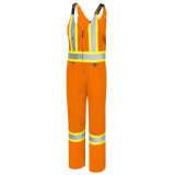 SAH-6617T50T 6617T SAFETY POLY/COTTON OVERALL, ORANGE, 50T