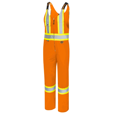 SAH-6617T52T 6617T SAFETY POLY/COTTON OVERALL, ORANGE, 52T