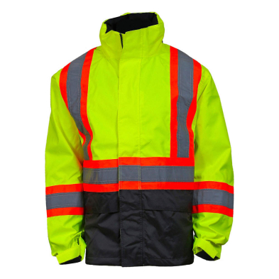 SAH-71088/YELLOW/L 71088 ALTA HIGH VIS WATERPROOF SHELL JACKET YELLOW LARGE