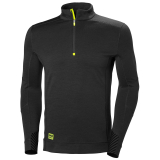 SAH-75109/BLACK/L 75109 HH LIFA HALF ZIP BLACK LARGE