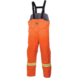 SAH-76512/OR/M 76512 HH THOMPSON BIB SHERPA LINED ORANGE MEDIUM