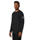 SAH-79242BLKMED 79242, M'S KENSINGTON L/S, BLK, MED