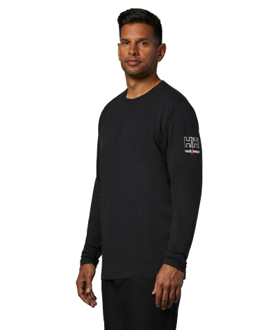 SAH-79242BLKSM 79242, KENSINGTON L/S TEE, BLK, SM