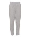 SAH-974MPR/GREY/2X 974MPR OPEN BOTTOM SWEAT PANTS WITH POCKETS GREY 2X