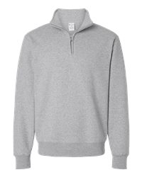 SAH-995MR/HEATHER/2X 995MR JERZEE QUARTER ZIP SWEATSHIRT HEATHER 2XL