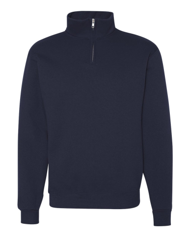 SAH-995MR/NAVY/S 995MR JERZEES QUARTER ZIP SWEATER NAVY SMALL