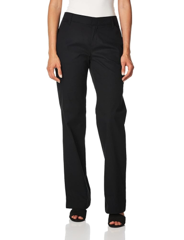 SAH-FP513RBK_14_RG DICKIES W STRAIGHT FIT STRETCH TWILL PANT ,SIZE 14 ,BLACK