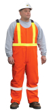 SAH-HO140/OR/S HO140 AGO BIB OVERALL WITH LEG ZIPPERS ORANGE SMALL