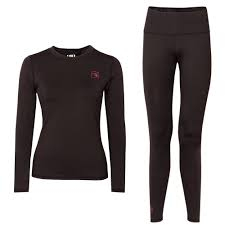 SAH-PF112/BLACK/M PF112 P&F WOMENS UNDERLAYER SET MED