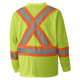 SAH-S05970/YELLOW/M S05970 LONG SLEEVE HI VIS SHIRT YELLOW MED