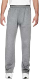 SAH-SF74R/ASH/XL SF74R OPEN BOTTOM SWEAT PANTS WITH POCKET HEATHER XL