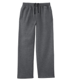 SAH-SF74R/GREY/L SF74R ADULT OPEN BOTTOM SWEATPANT CHARCOAL XL