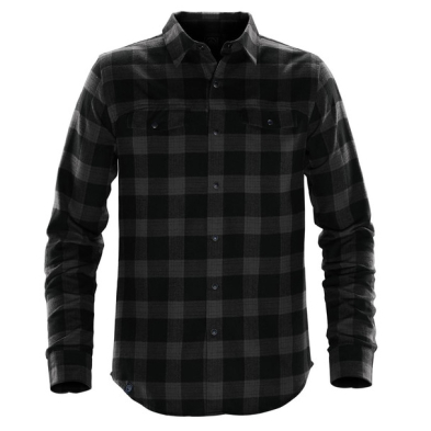 SAH-SFX1/BLK/3X SFX-1 MEN'S LOGAN SNAP FRONT SHIRT - BLK 3X