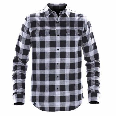 SAH-SFX1/TITANIUM/4X SFX-1 MEN'S LOGAN SNAP FRONT SHIRT - TITANIUM 4X