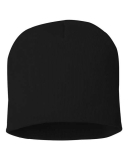 SAH-SP08BLKEMB SP08, Sportsman - 8" Knit Beanie, BLK, EMB