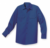 SAH-ST52NVXLLNEMB ST52NV, MNS LS TWILL WORKSHIRT, NVY, XL, LONG, EMB