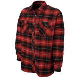 SAH-WS04/RED/M WS04 RICHLU FLANNEL OVERSHIRT RED MEDIUM