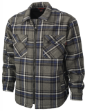 SAH-WS15/CHARCOAL/L WS15 TOUGHDUCK SHERPA LINED SHIRT CHARCOAL LARGE