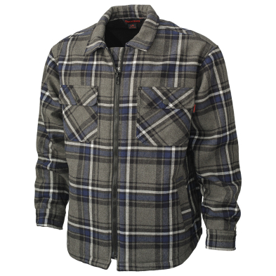 SAH-WS15/GREY/L WS15 TOUCH DUCK SHERPA FLANNEL SHIRT GREY LARGE