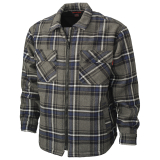 SAH-WS15/GREY/L WS15 TOUCH DUCK SHERPA FLANNEL SHIRT GREY LARGE