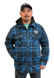 SAH-WS16/BLUE/XL TOUGHDUCK WS16 SHERPA LINED FLEECE JAC-SHIRT BLUE XL
